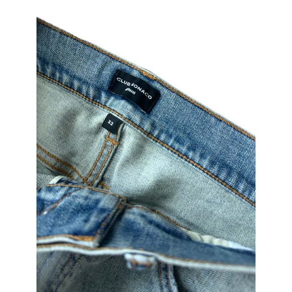 CLUB MONACO Mens Cropped Straight Denim Jeans Sz 32 NEW - Picture 4 of 7